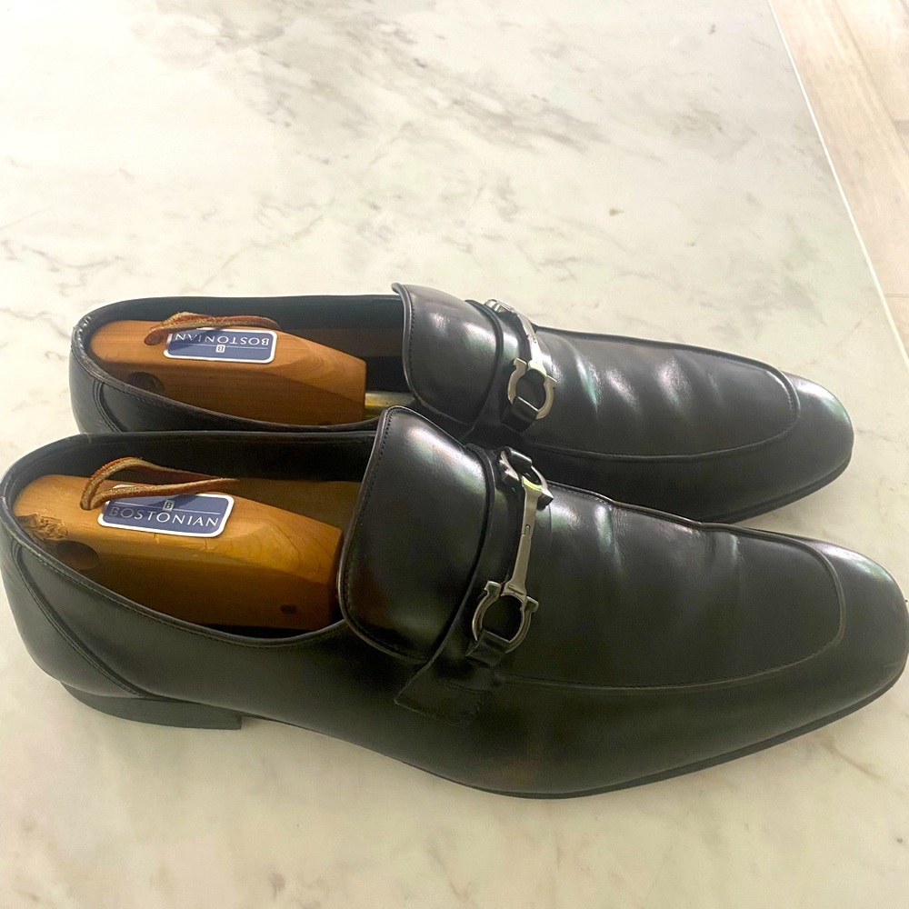 Salvatore Ferragamo Leather Dress Loafers Size 11.5 (45)